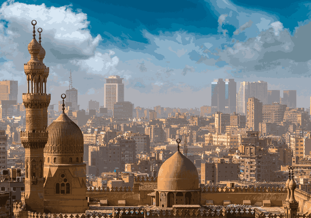 Cairo walking tour through historic streets and famous landmarks in Egypt
