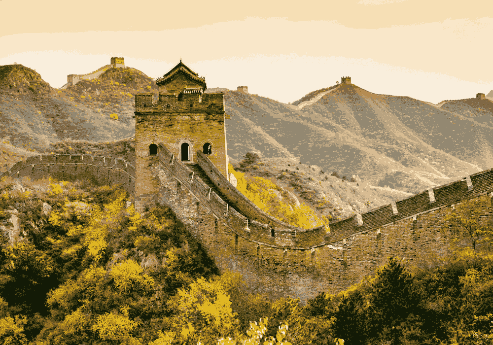 Great Wall of China walking tour through ancient fortifications and mountain landscapes