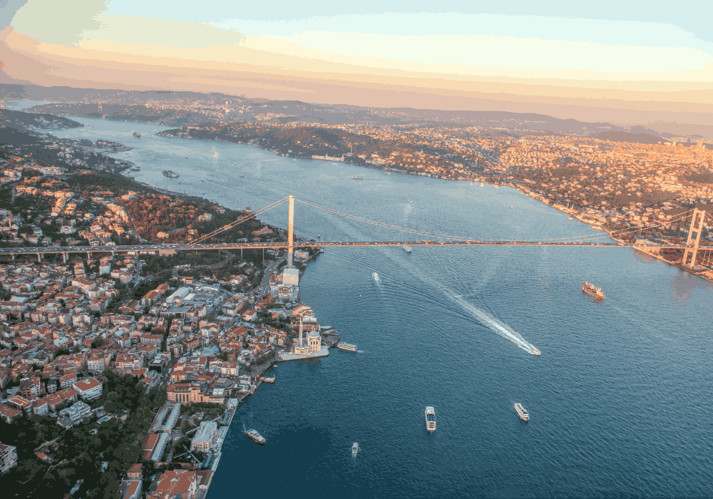 Istanbul walking tour through historic streets and famous landmarks in Turkey
