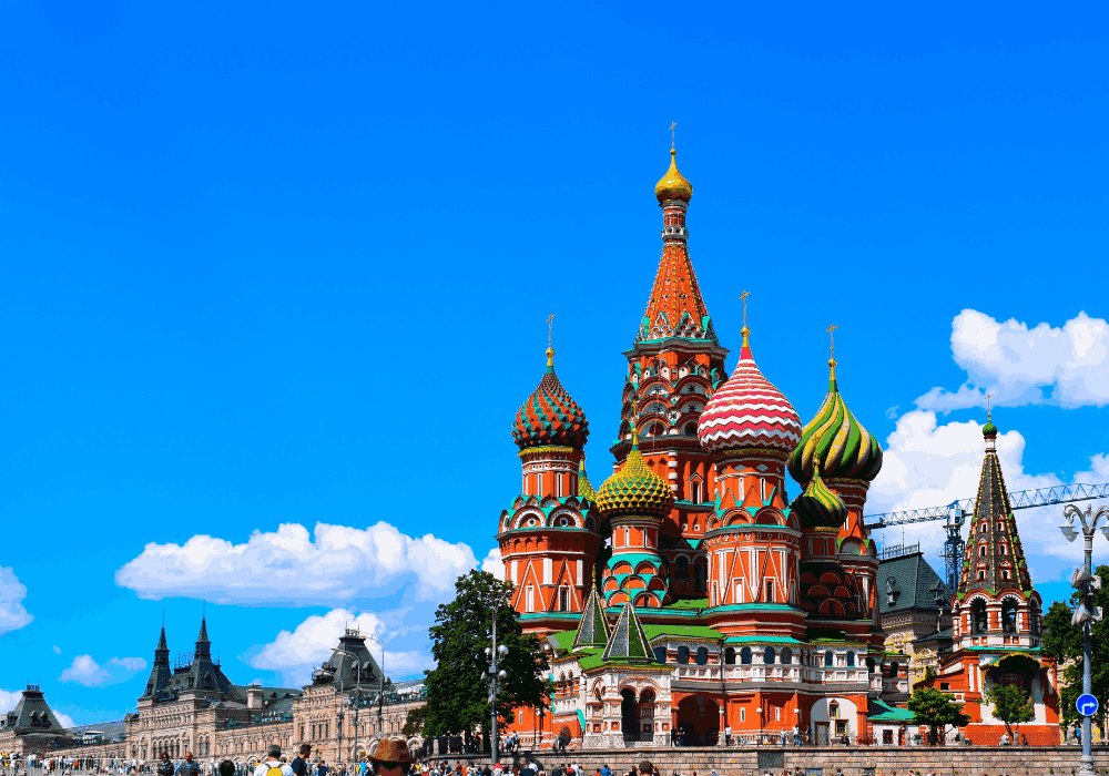 Moscow walking tour through historic streets and famous landmarks in Russia