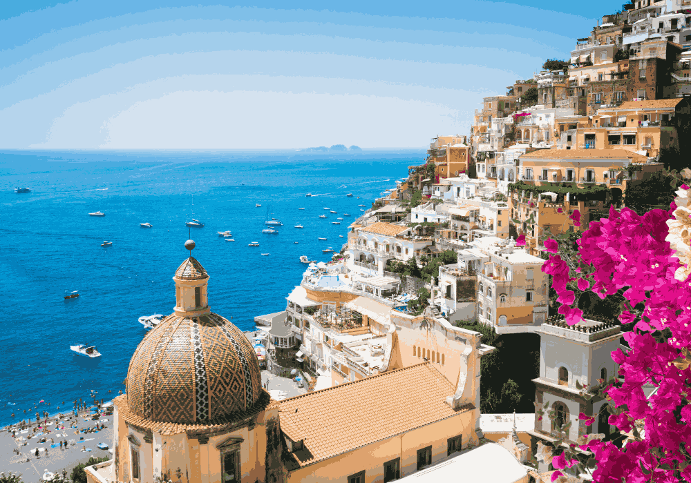Naples walking tour through historic streets and coastal landmarks in Italy