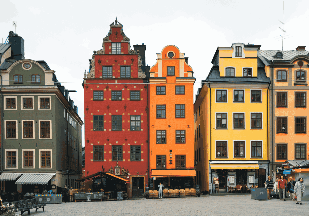 Stockholm walking tour through historic waterfronts and landmarks in Sweden