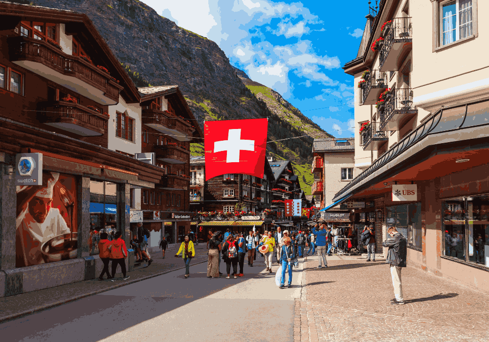 Switzerland driving tour through alpine roads and scenic landscapes