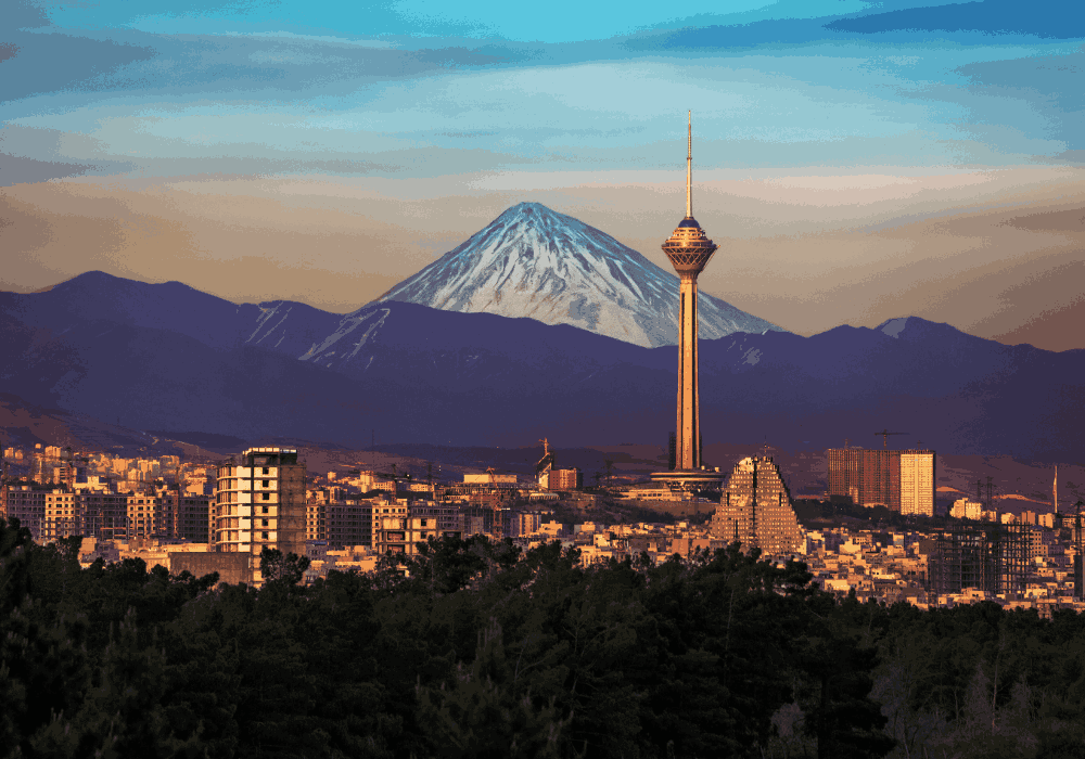 Tehran walking tour through city streets and famous landmarks in Iran