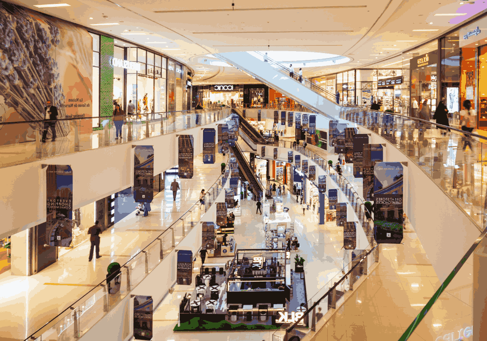 Dubai City Centre walking tour through shopping streets and attractions in United Arab Emirates